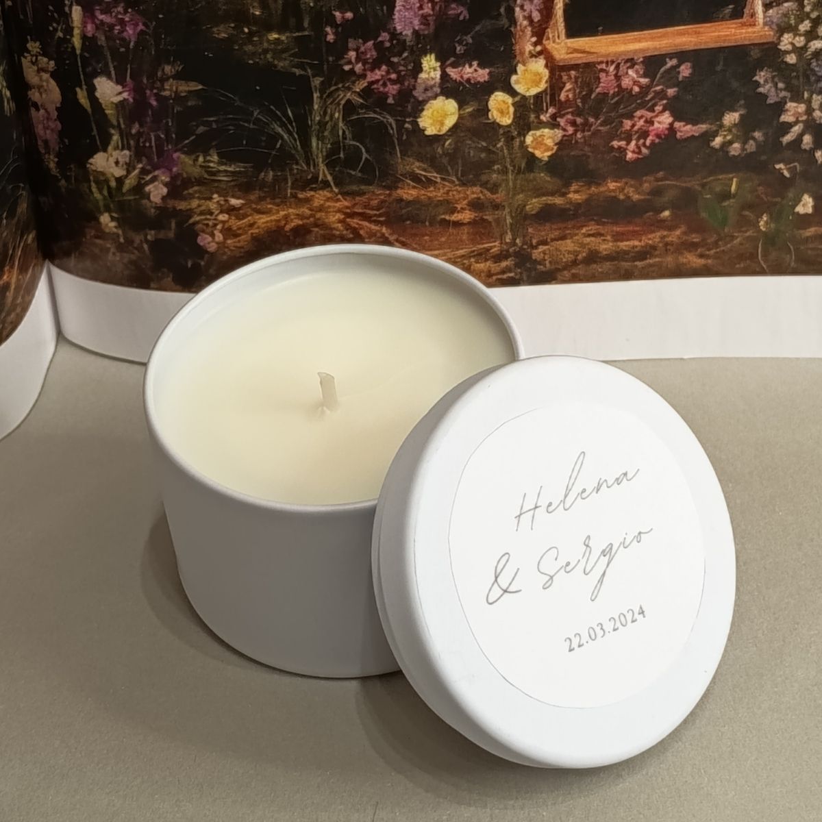Vela Personalizada con Pegatina