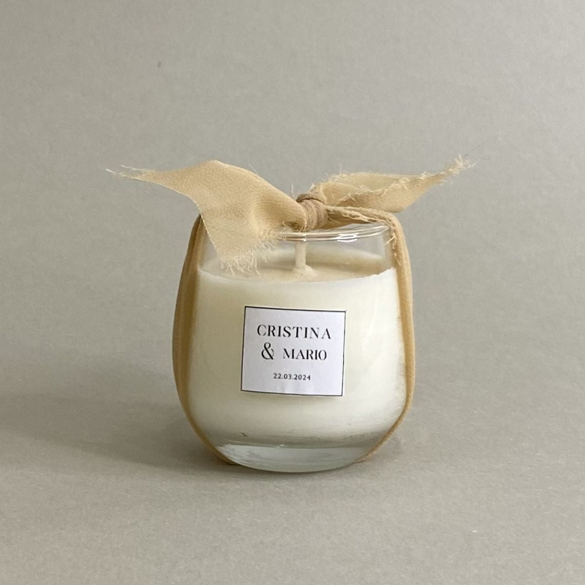 Vela en Recipiente de Cristal
